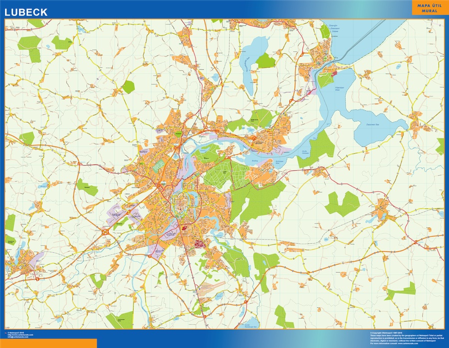 Mapa Lubeck en Alemania | Mapas de Municipios de España